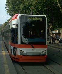 Wagen der KVB (K&ouml;lner Verkehrsbetriebe)