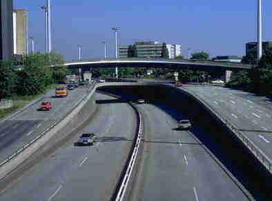 Autostrasse in Leverkusen